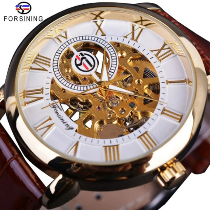 Men's Automatic Leather Watch