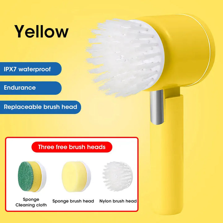 Electric Spin Scrubber with 5 Heads