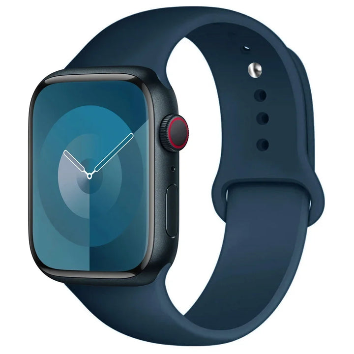 Silicone Band for Apple Watch 38mm 40mm 41mm – M/L Size – Series 3–9 & SE