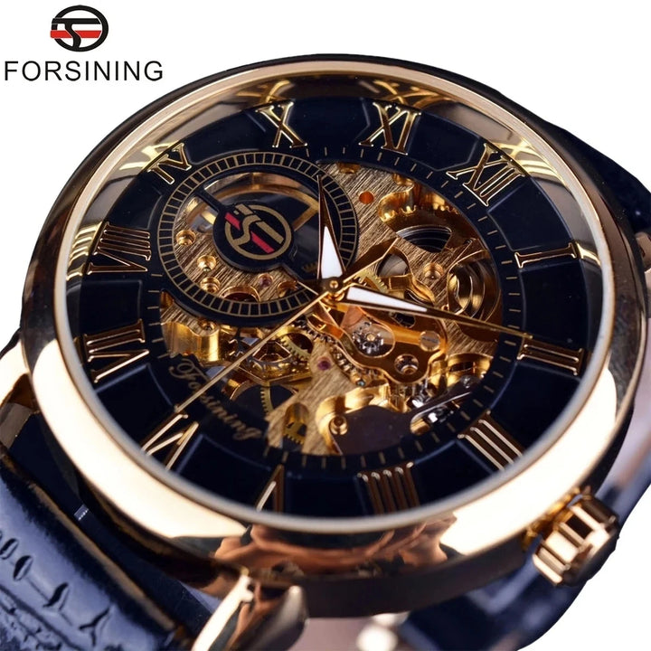 Men's Automatic Leather Watch