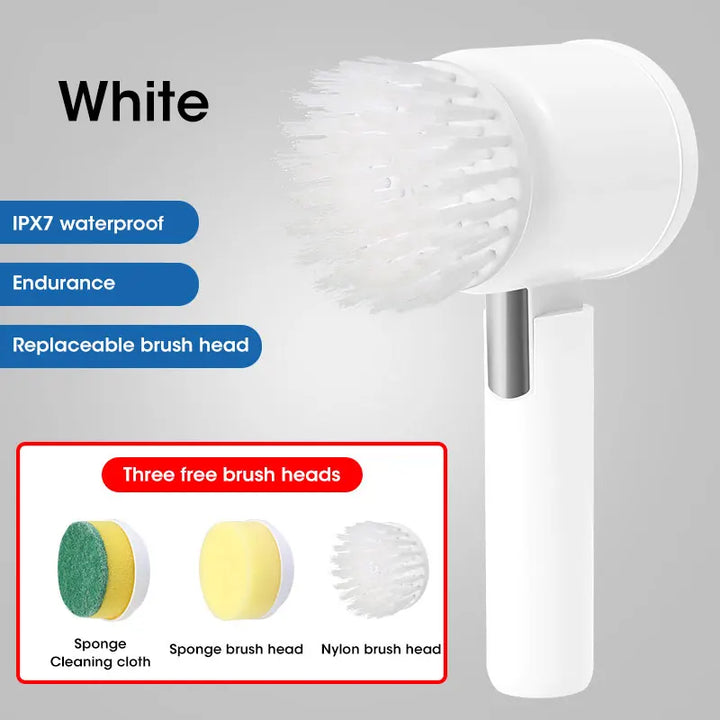 Electric Spin Scrubber with 5 Heads