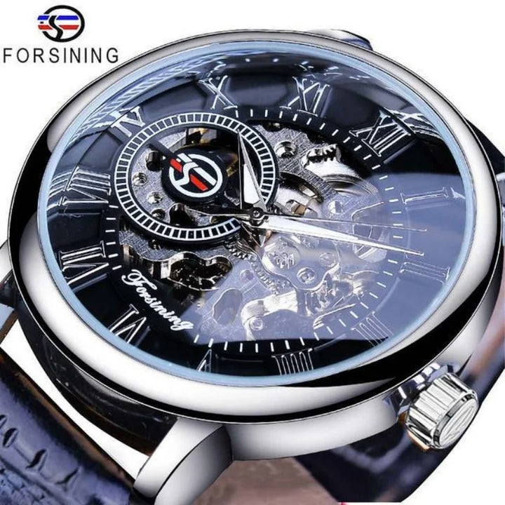 Men's Automatic Leather Watch