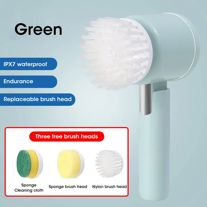 Electric Spin Scrubber with 5 Heads